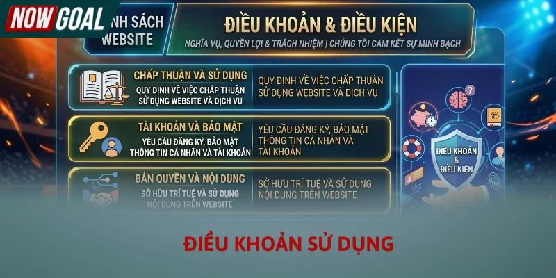 Văn bản quy định điều khoản và điều kiện sử dụng dịch vụ tại Nowgoal